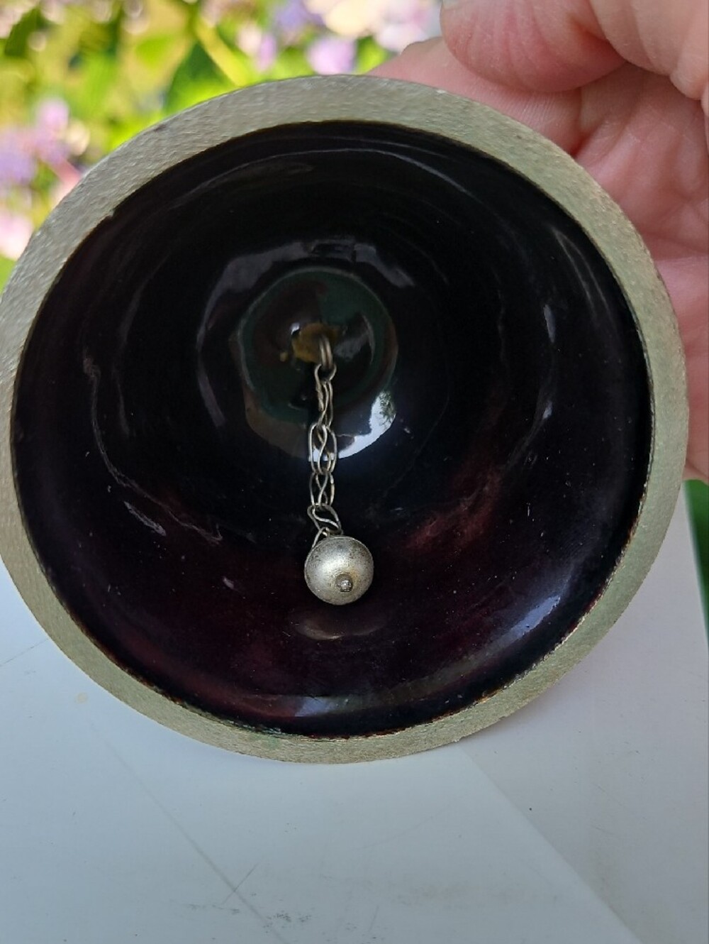 VTG Cloisonné Lovebird/Wedding Bell - Picture 6 of 6